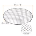 thumbnail image 2 of Unique Bargains Grille de Cuisson Ronde, Grilles en Filet pour Barbecue en Fil Croisé en Acier Inoxydable de 12 Pouces avec Pattes, 2 of 5