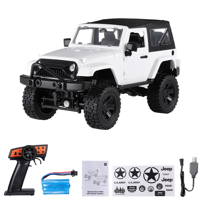 F1 RC Car 1/14 Scale Remote Control Truck 4WD 2.4GHz Off Road RC Trucks 30km/h High Speed Vehicle Crawler with LED Light RC Racing Car for Kids Adults