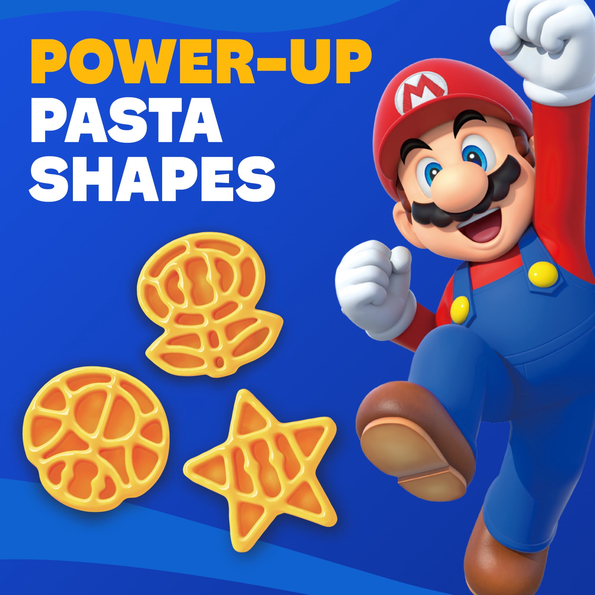 KD Super Mario Power-Up Pasta Shapes Macaroni and Cheese, 156 g Box