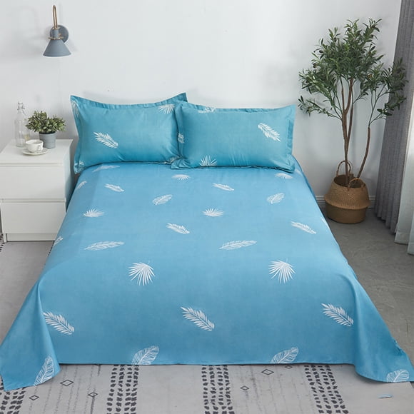 Bedding Set Bedding Sheet And Pillowcase 3 Piece Set With 2 Pillowcases 1 Flat Sheet Sheet Set Shrink Counterac Fade Counteractive Easy Care