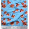thumbnail image 1 of Soimoi Poly Georgette Fabric Flower Artistic Printed Fabric 1 Yard 42 Inch Wide, 1 of 3
