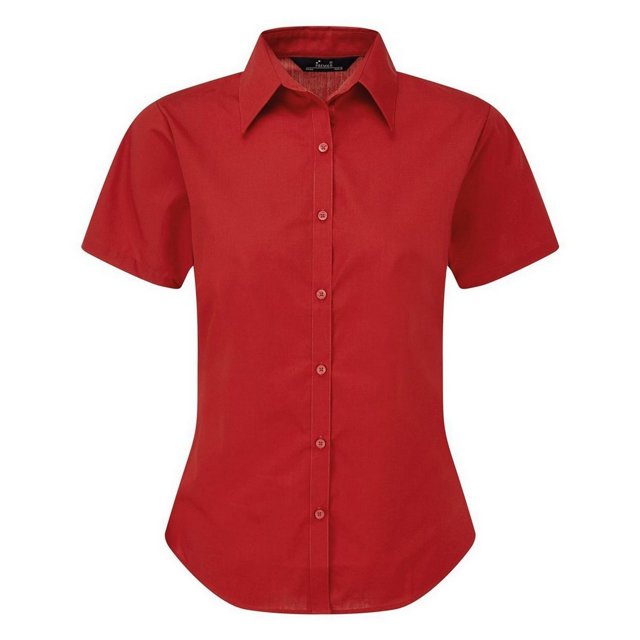 Premier Blouse en Popeline à Manches Courtes / Chemise de Travail Unie