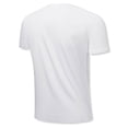 thumbnail image 2 of BOBOGOJP Chemises Classiques à Manches Courtes pour Hommes, Chandail Décontracté à Manches Courtes, T-shirt à Rayures à Col Rond (Blanc,m), 2 of 3