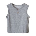 thumbnail image 1 of Plebaso Débardeurs pour Enfants en Coton Garçons Filles Camisoles Sans Manches Décontractées Col Rond Confortables T-Shirts d'Été, 1 of 4