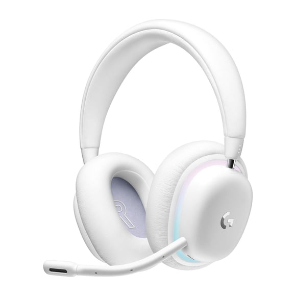Logitech G735 Wireless Gaming Headset, Customizable LIGHTSYNC RGB Lighting, LIGHTSPEED, Bluetooth - White Mist