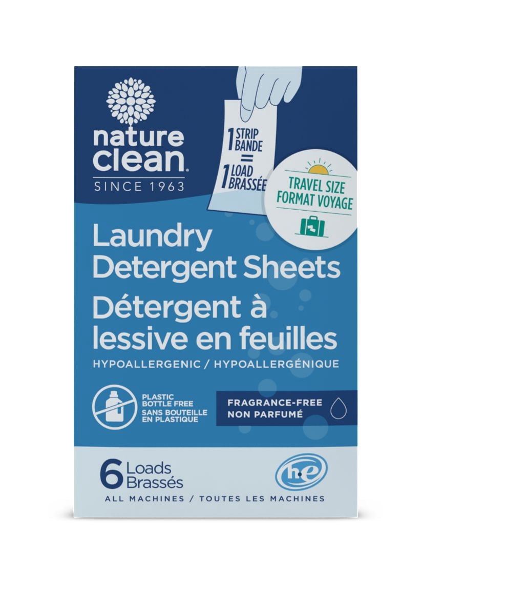 Travel Size Laundry Sheets Fragrance Free 6ct