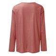 thumbnail image 5 of AherBiu T Shirts for Women Fall Long Sleeve Crewneck Basic Tee Tops Loose Solid Color Comfy Shirts, 5 of 5