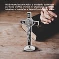 thumbnail image 3 of Cross Crucifix Metal JESUS Catholic Statue Figurine Religious Home, 3 of 6