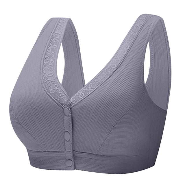 Cameland Women Plus Size Daily Bras Wire Free Front Open Buckle Vest Top Underwears Bras