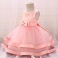 thumbnail image 4 of Robes pour Bébé Fille Robe Formelle pour Filles Robe Rose pour Filles Robe de Bal Robes pour Filles Robes pour la Journée des Enfants pour Filles 6-12 Mois, 4 of 9