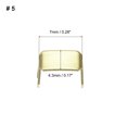 thumbnail image 2 of Unique Bargains 20Pack Zipper Stoppers, #5 Top & Bottom Stops for Rescue Repair, Light Golden, 2 of 6