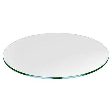 44 Inch Round glass Table Top - Tempered - 14 Inch Thick - Flat Polished