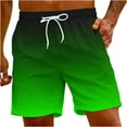 thumbnail image 1 of FAIWAD Mens Summer Gradient Shorts Casual Classic Short Pants Elastic Waist Drawstring Comfort Beach Shorts, 1 of 9