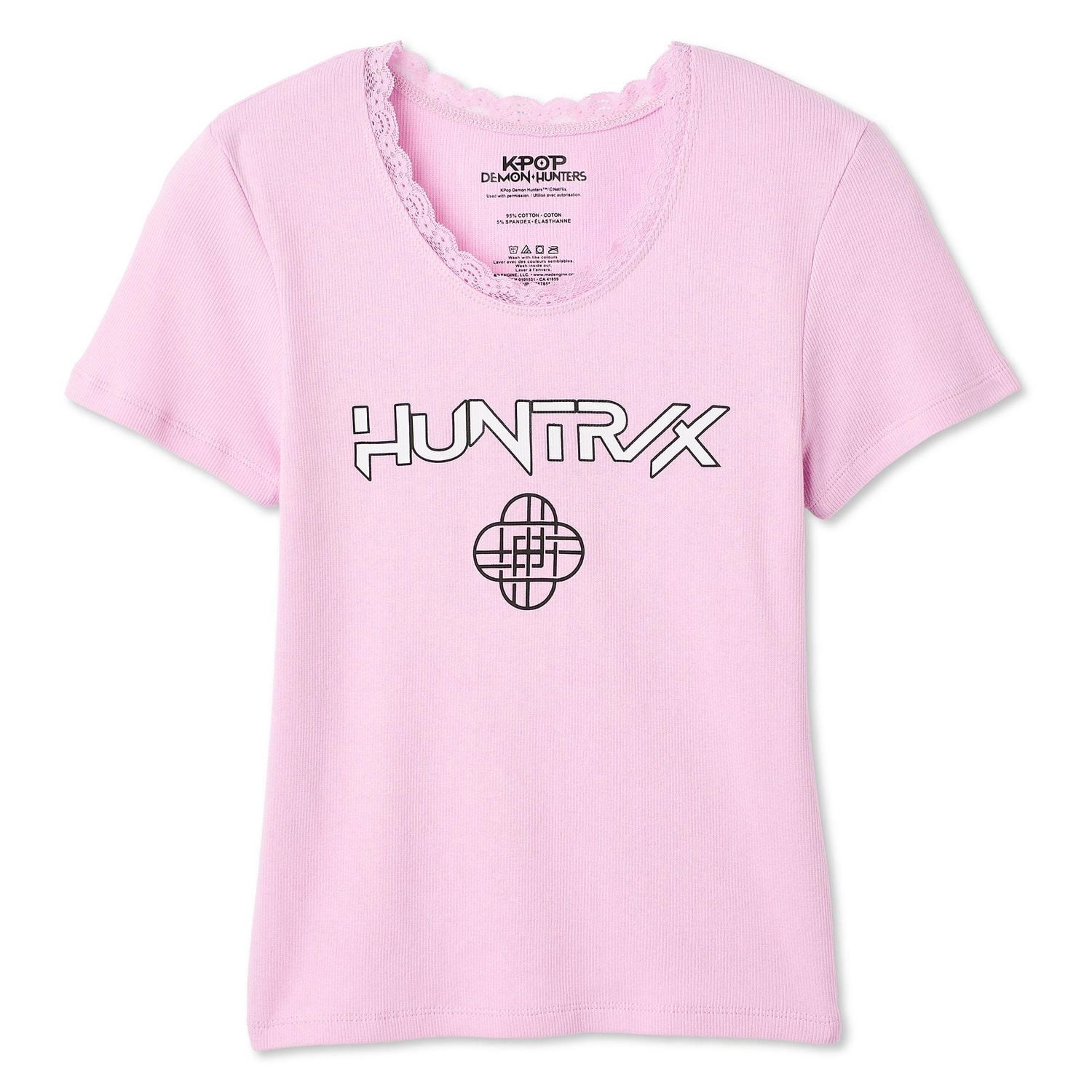 T-shirt coupe bébé Huntrix Les Guerrières de la K-pop pour femmes