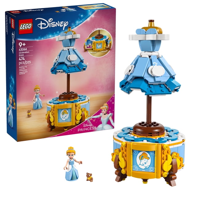 LEGO Disney Princess La robe de Cendrillon 43266 Ensemble de construction (474 pièces)
