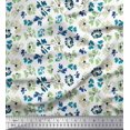 thumbnail image 1 of Soimoi Velvet Fabric Flower Artistic Decor Fabric Printed Yard 58 Inch Wide, 1 of 3
