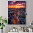 thumbnail image 4 of Qisvanset Sunset Mountain Landscape Canvas Print 12x16 Inch Dining Room Art, 4 of 8