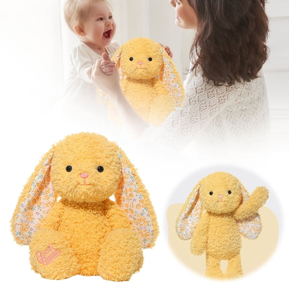 Hearth & Gear Cute Yellow Rabbit Toy Big Rabbit Doll Girl Sleeping Rabbit Pillow Children's Birthday Cute Toy
