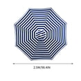 thumbnail image 2 of Parasol de Terrasse Extérieur Grand de 98,4 Pouces à 6 Baleines, Parasol de Marché pour Table – Résistant aux UV, Parasol de Piscine 190T Robuste et Imperméable, Toile de Remplacement pour Parasol, Housse Supérieure de Remplacement (Cadre Non Inclus), 2 of 5