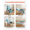 thumbnail image 2 of VEVOR Geri Chair Recliner 4-Position Reclining Geri Chair with Trays & 4 Wheels, 2 of 9