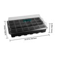thumbnail image 3 of 3 Pcs/Set 24-Hole Seedling Tray Plant Nursery Pot Air Holes Seeding, 3 of 7