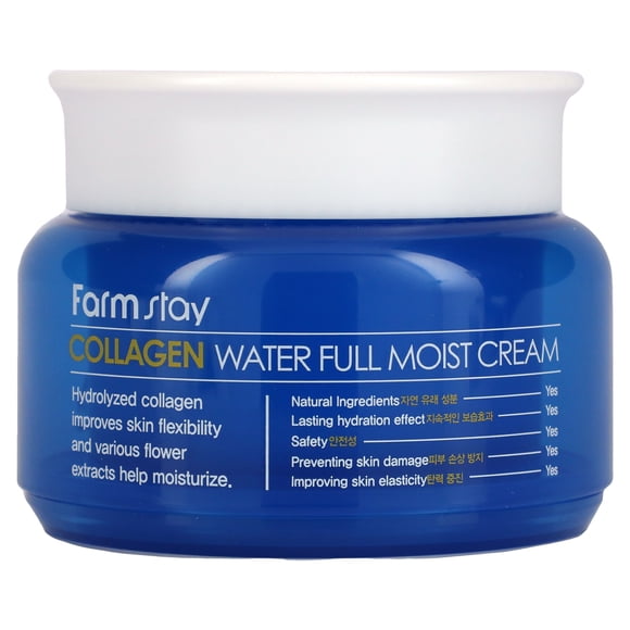 Farmstay , Crème Hydratante Complète à l'Eau de Collagène, 3,52 oz (100 g)