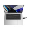 thumbnail image 3 of Compulocks Ledge Lock Adapter for MacBook Pro 16" M1, M2 & M3 with Combination Cable Lock - Security slot lock adapter - with combination lock - for Apple MacBook Pro 16 (M1, M2), 3 of 5