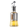 thumbnail image 2 of Bouteille Distributrice d'Huile en Acier Inoxydable avec Échelle pour Cuisine, Buse Automatique, Corps en Verre, 200ml 300ml 500ml Tailles, Argent, 2 of 6