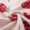 thumbnail image 4 of Mainstays Cozy Throw Strawberry, 4 of 8