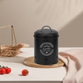 thumbnail image 1 of Metal Storage Bin, Vegetable Container, Potato Onion Garlic Organizer, Iron Kitchen Canister with Lid, 1-Piece, 1 of 6
