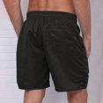 thumbnail image 4 of Yuyuzo Mens Shorts High Waisted Drawstring Quick Dry Summer Beach Swim Knee Length Shorts with Pockets, 4 of 4