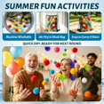 thumbnail image 3 of 100 Pcs Reusable Water Balls,Soft Soaker Splash Balls with Mesh Bag,Water Games Toys Ball for Outdoor Water Games Summer Fun,Pool Party,Beach Activities.,Multicolor, 3 of 6