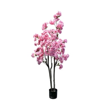 Arbre de Cerisier Artificiel de 5 Pi en Pot – Faux Arbre Réaliste en Soie pour la Décoration de la Maison, des Fêtes et des Mariages