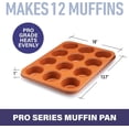 thumbnail image 4 of Gotham Steel 12 Cup Ultra Nonstick Ceramic Aluminum Muffin Pan Cupcake Tin Oven Safe Dishwasher Safe, 4 of 6