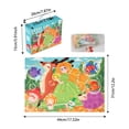 thumbnail image 2 of TIELUTT Puzzle Large Puzzles 60 Piece Ages 3 6 for Toddler Children Learning Preschool Educational Development Toys 4 8 Years Old Children Learning Preschool 203000 Alphanumeric Rhyming Authors Skydi, 2 of 7