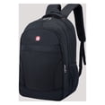 thumbnail image 2 of Laptop Backpack For Men, 20 L Anti-Theft Travel Backpack With 15.6 Inch Laptop Compartment, Padded Ventilated Back, Luggage Strap, Polyester Fabric, 2 of 9