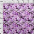 thumbnail image 3 of oneOone Cotton Poplin Purple Fabric Ocean Dolphin Sewing Craft Projects Fabric Prints By Yard 56 Inch Wide, 3 of 4