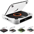 thumbnail image 1 of Portable Bluetooth CD Player with LED Display, 2026 New Portable Bluetooth CD Player, for Home, Car & Outdoor USB, SD/AUX/FM Radio, Hi-Fi Sound Rechargeable Wireless Compatible (White), 1 of 8