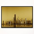 thumbnail image 1 of Design Art Chicago Gold Coast Avec Des Gratte-Ciels  Sur Toile Encadrée, 1 of 5