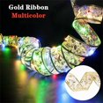 thumbnail image 1 of Halloween Decorations Clearance Sale  2023 New Year  Christmas Decor Ribbon Lights Double Layer Copper Wire Ribbon Strings Lights For Weddings Christmas Tree Decorations(buy 2 get 1 free), 1 of 4