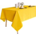 thumbnail image 4 of ORUYROP 210GSM Rectangle Table Cloth-Heavy Duty Water Proof Microfiber Tablecloth, Decorative Fabric Table Cover for Outdoor and Indoor Use (Yellow, 52 x 70 Inch ), 4 of 7