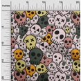 thumbnail image 1 of oneOone Polyester Lycra Light Pink Salmon Fabric Skull Craft Projects Decor Fabric Printed By The Yard 56 Inch Wide, 1 of 4