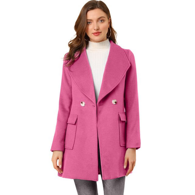 INSPIRE CHIC Trench-Coat Long à Col Châle Ceinturé pour Femmes Turquoise L
