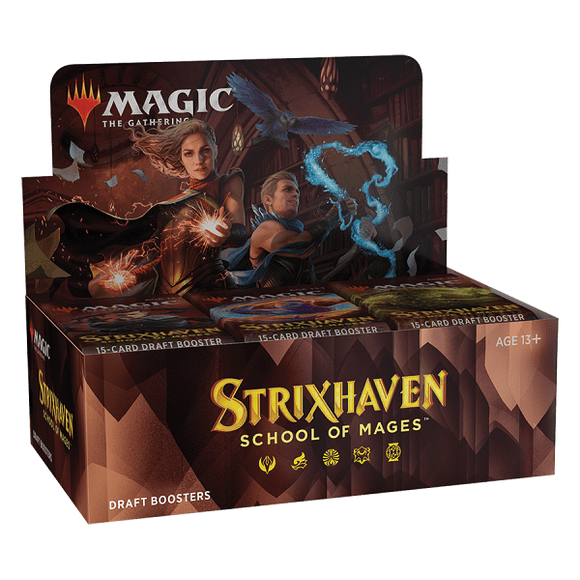 Magic the Gathering: Strixhaven: School of Mages Draft Boosters Box 36 packs per box, 15 cards per pack