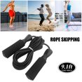 thumbnail image 1 of Adjustable Jump Rope with Carry Pouch Fitness Skipping Rope Soft Foam Handles for Exercise Workouts Speed Endurance Training, 1 of 8