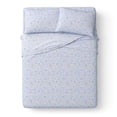 thumbnail image 4 of Mainstays Kids Ensemble de draps en microfibre, lit 2 places, étoiles, 4 pièces, 4 of 8