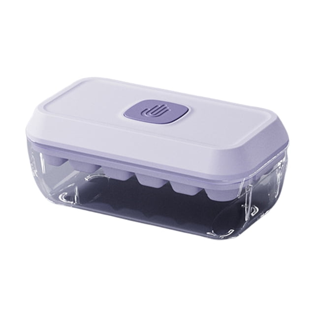 Bac avec Couvercle Grande Capacité en Silicone pour Glaçons Parfaits et Cubes