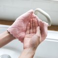 thumbnail image 3 of Fall Hand Towels Kitchen 5Pcs Nonstick Oil Coral Velvet Hanging Hand Towels Kitchen Dishclout, 3 of 4