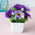 thumbnail image 1 of Plastic Outdoor Artificial Flowers Fake Plants In Pot Grass Garden Home Decor, 1 of 4