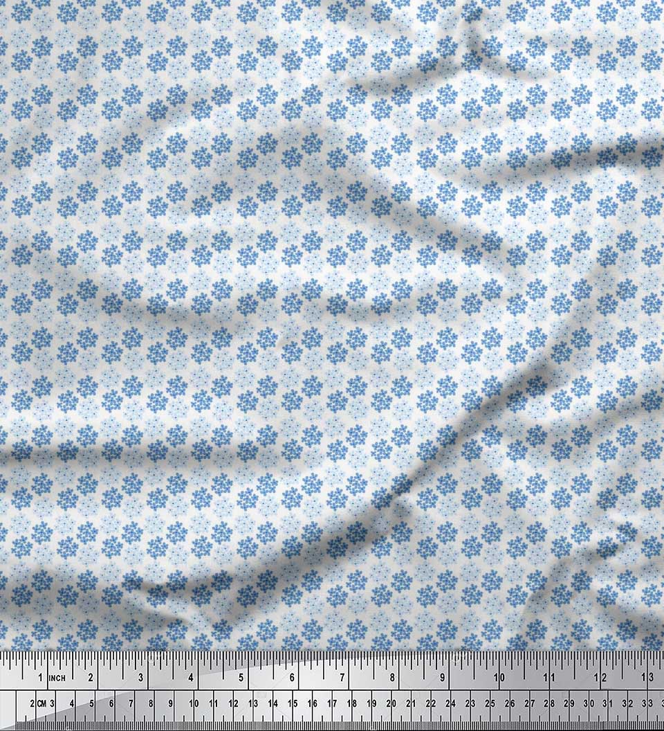 Soimoi Velvet Fabric Floral Shirting Fabric Prints by Yard 58 Inch Wide
